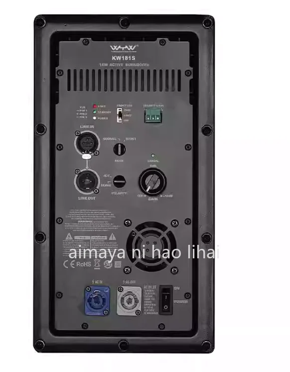 15-Inch 18-inch professional performance active speaker bass digital power amplifier rear panel module subwoofer