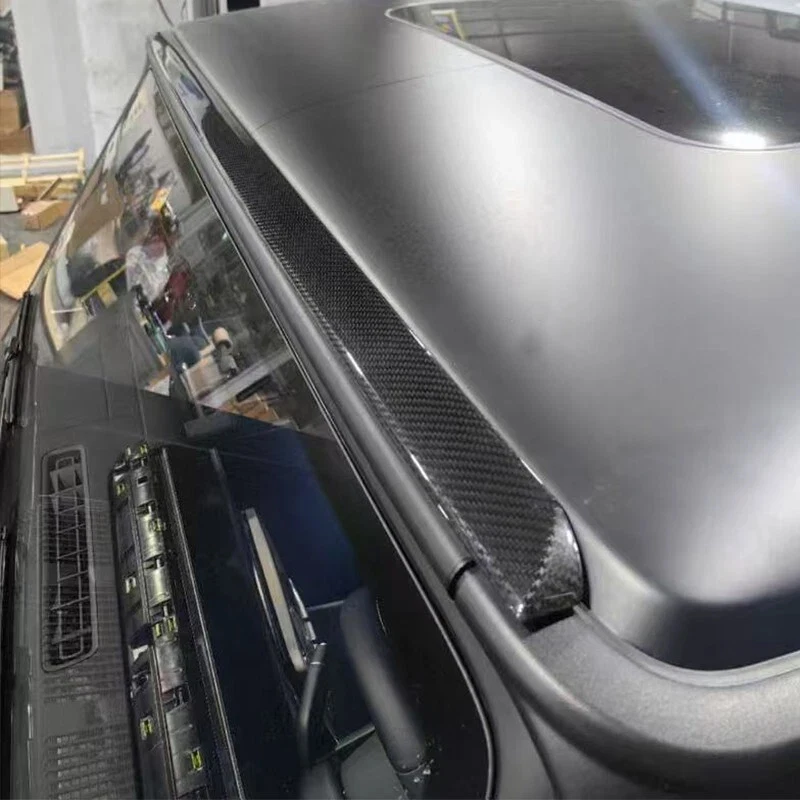 Front spoiler For Mer cedes-Ben z G-Class G63 G550 G500 G350 For Modification  Carbon Fiber Roof Noise Reduction Strip And Spoil