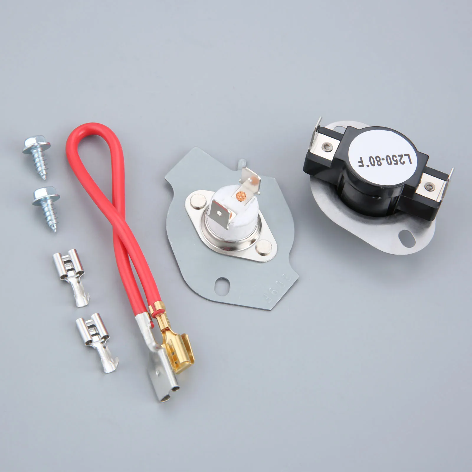 Dryer Thermostat Kit 279816 Thermal Cut Out Kit fit for Whirlpool Sears Replaces AP3094244, 2651, 3399848, 3977393, AH334299