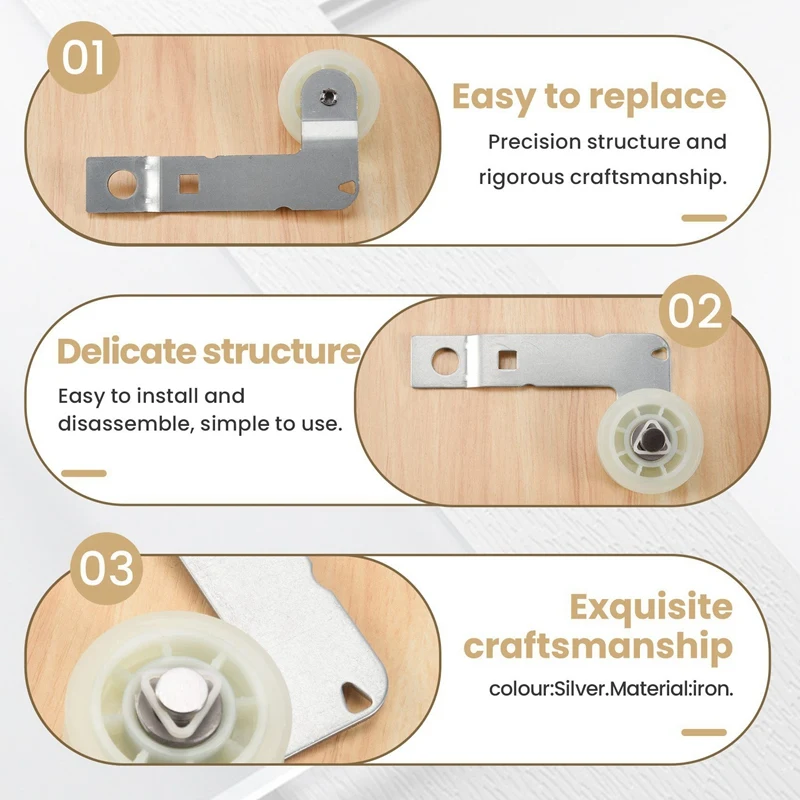 For W10837240 Dryer Idler Pulley With Bracket,Replace Part For Kenmore Dryer