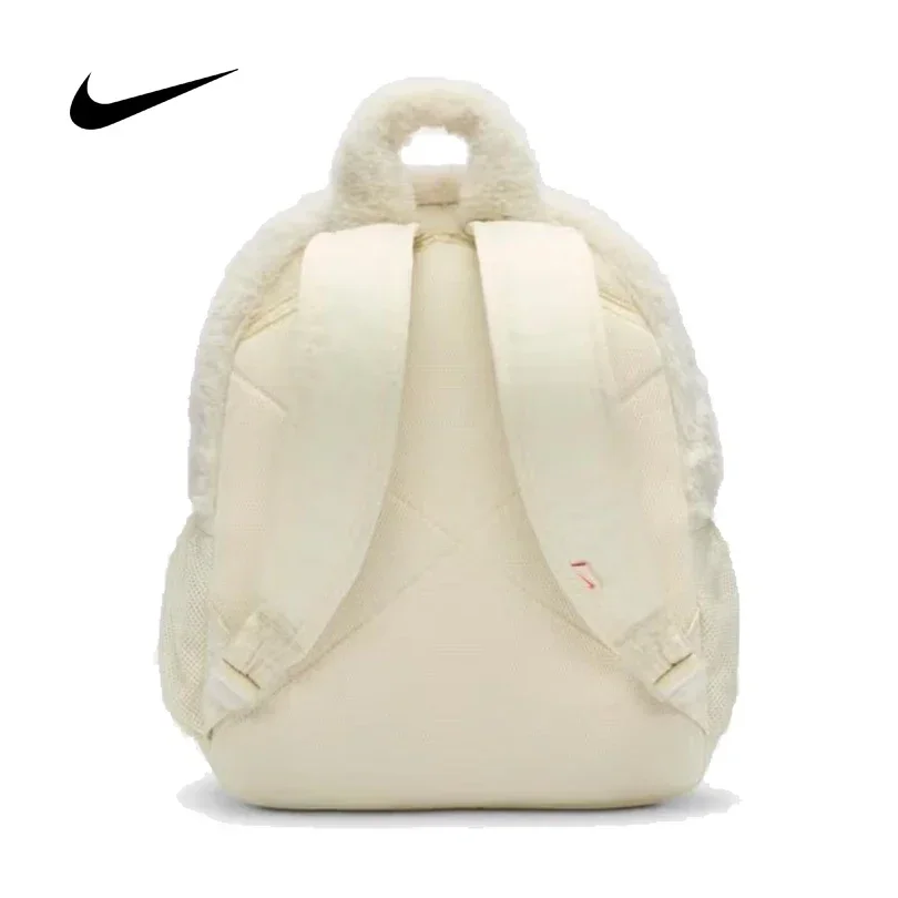 Nike Kids Faux Fur Casual Backpack Outdoor Travel School Daypack Comfortable Student Storage Bag FZ1330-113