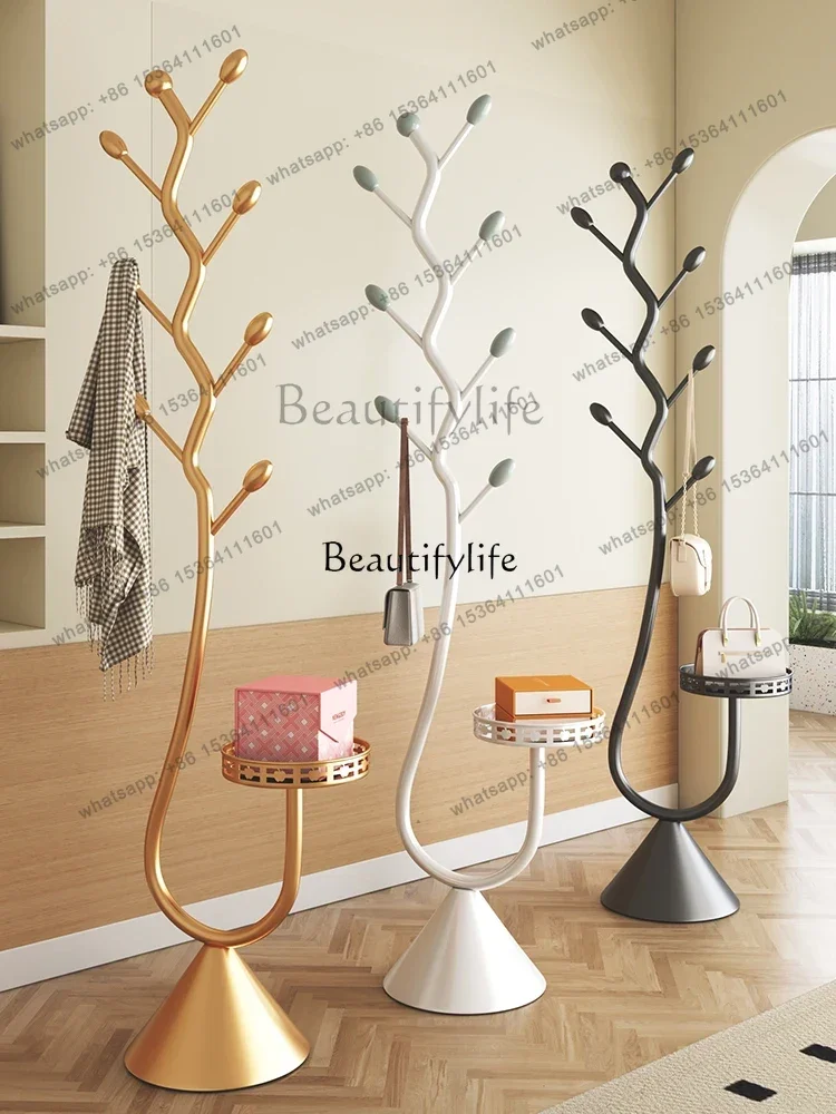 Household clothes hanging rod rack Metal room storage artifact clothes hanging rack