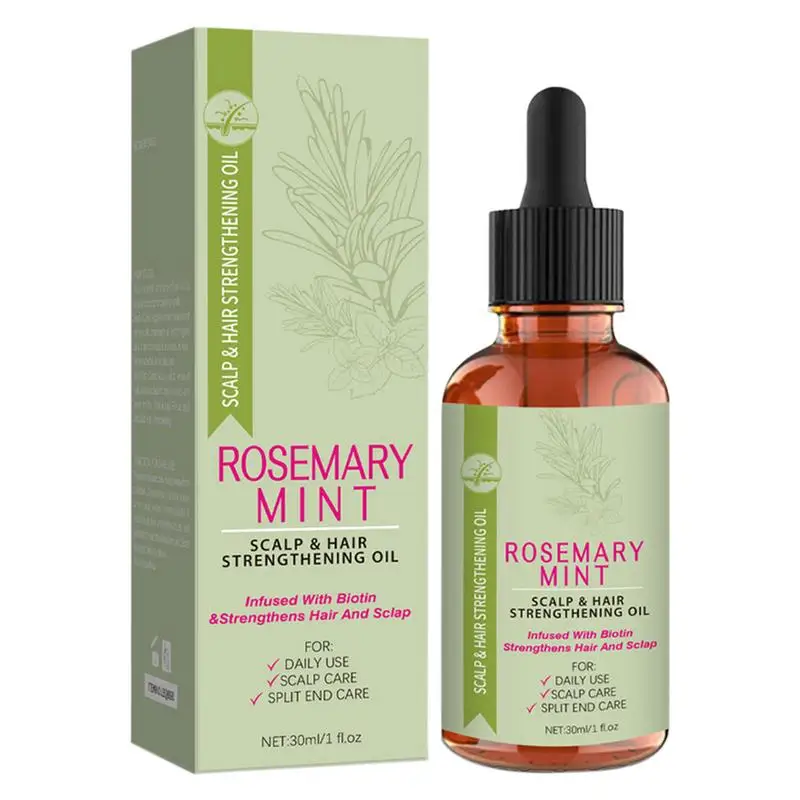 Rosemary Hair Oil 30ml Hair Growth Oil Organic Rosemary Oil For Hair Nourishing & Volumizing Hair Oil Rosemary Scalp care