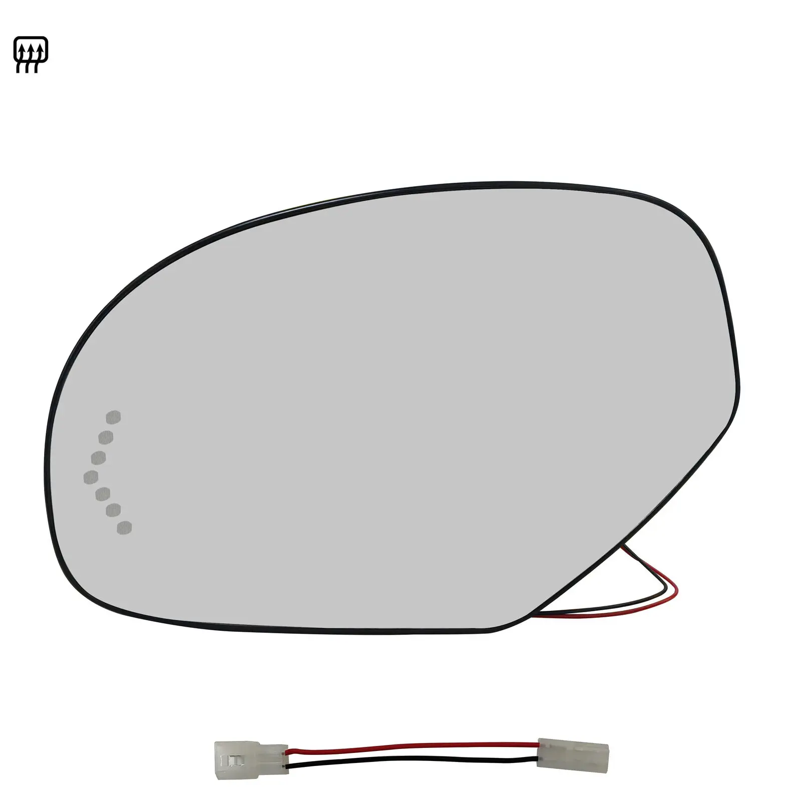 Left/Right  For 07-13 Chevrolet Tahoe GMC Yukon Mirror Glass Heated Turn Signal Arrow