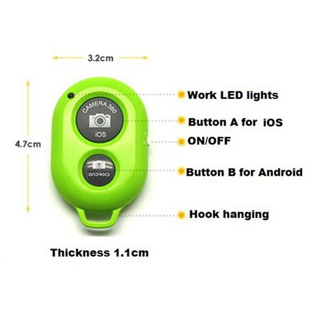 Tik Tok Bluetooth Compatible Remote Control Button Wireless Controller Selfie Camera Joystick Shutter Release Monopod Selfie