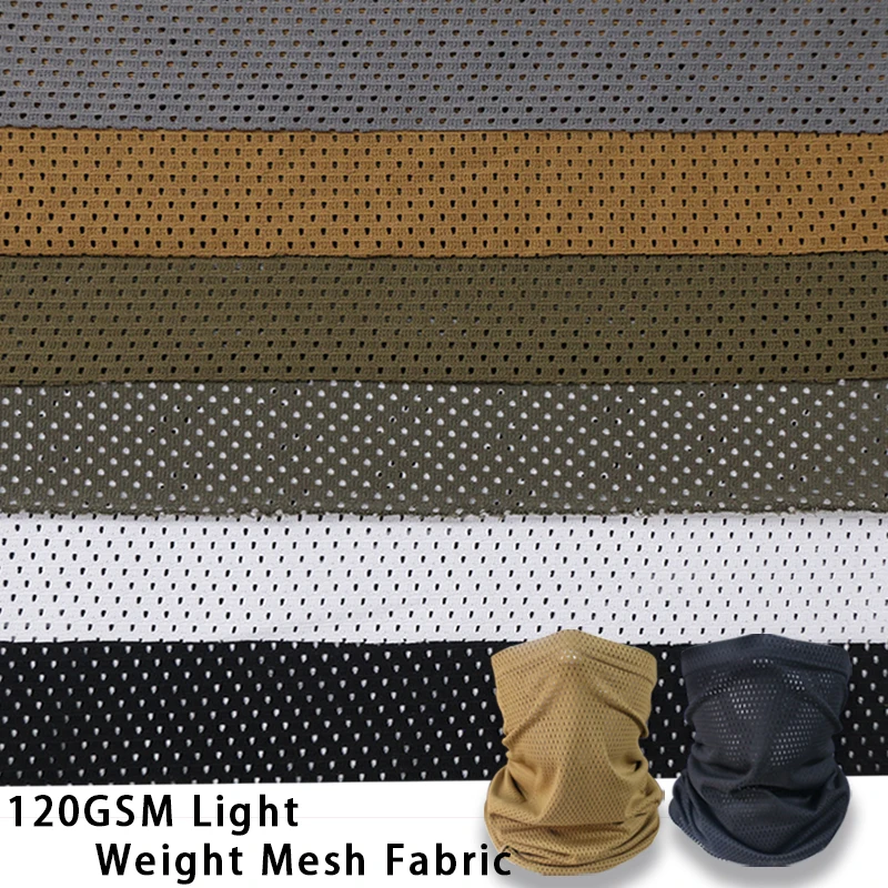 

Легкая сетчатая ткань для койота, 120 г/м2, CB RG, серый, черный, белый цвет, дышащая тканевая маска, шарф, чехол для шлема, сделай сам