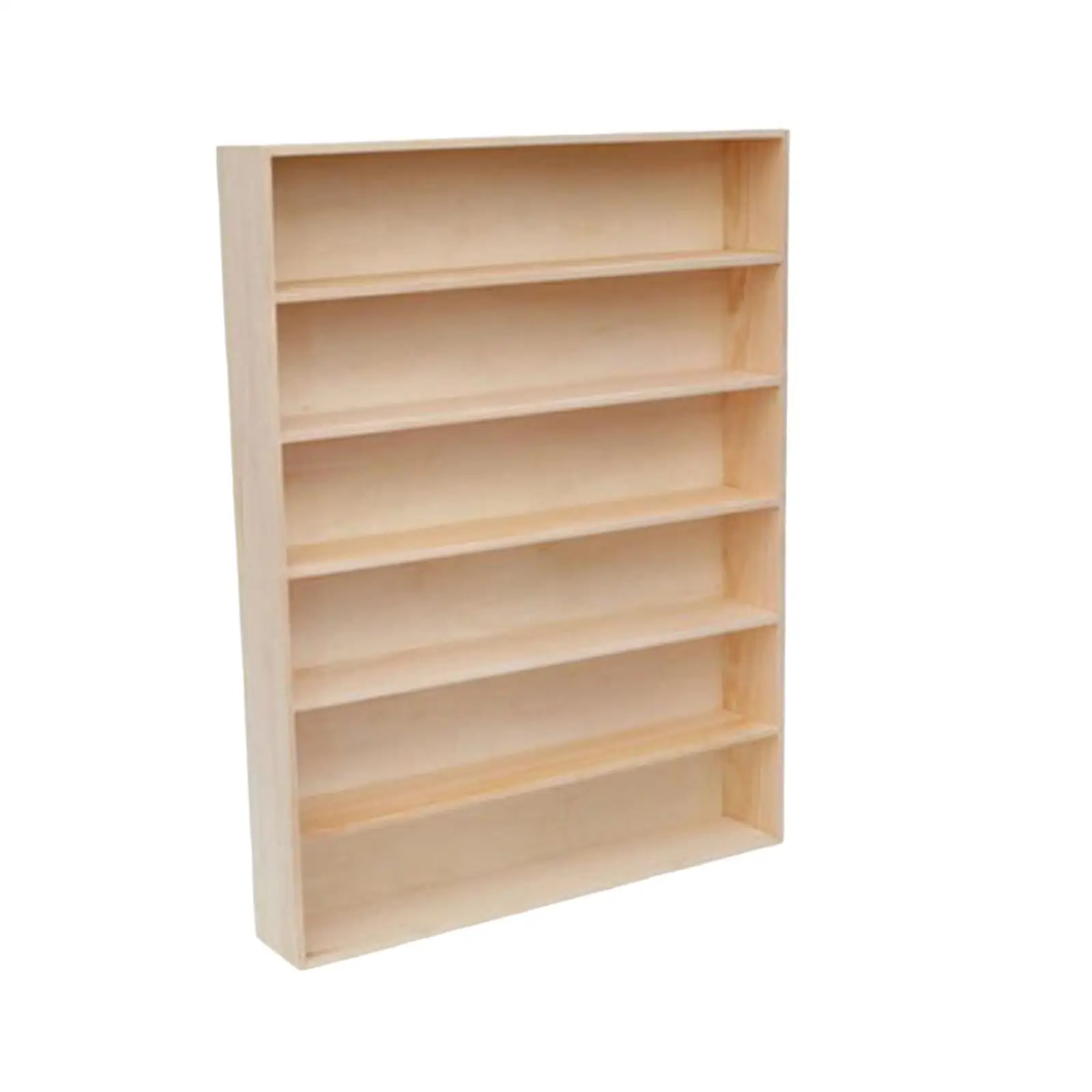 Wooden Display Shelf Decoration 6 Layer Display Shelves Rack Organizer for Mini Toys Desktop Model Car Small Objects