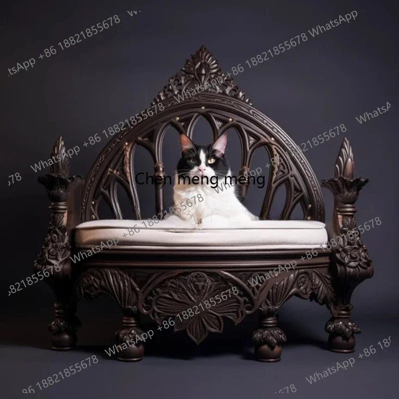 

High-end indoor solid wood cat sofa, dog sofa, pet furniture