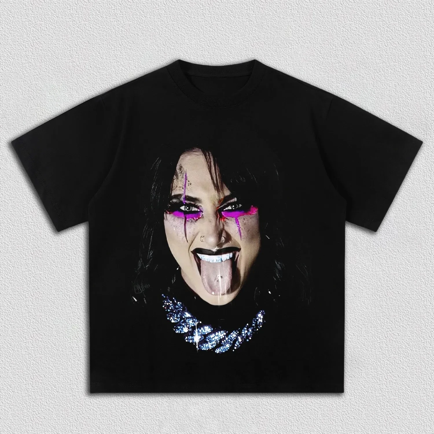 Rhea Ripley Portrait Graphic T-Shirt Men Women Wrestling Fan Casual Streetwear Short Sleeve Tee