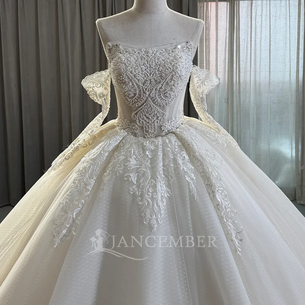 Maßgeschneiderte Brautkleider, Ballkleid, abnehmbare Ärmel, rückenfrei, Vintage-inspiriert, Spitze, Kapellenschleppe, Brautkleid, Servies Sundae