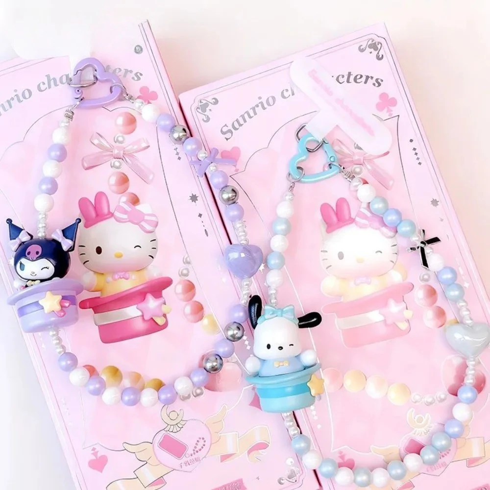 Sanrio Genuine New Magic Hat Series Phone Chain Blind Box Cute Pendant Ornament Trendy Toy Model Birthday Gift