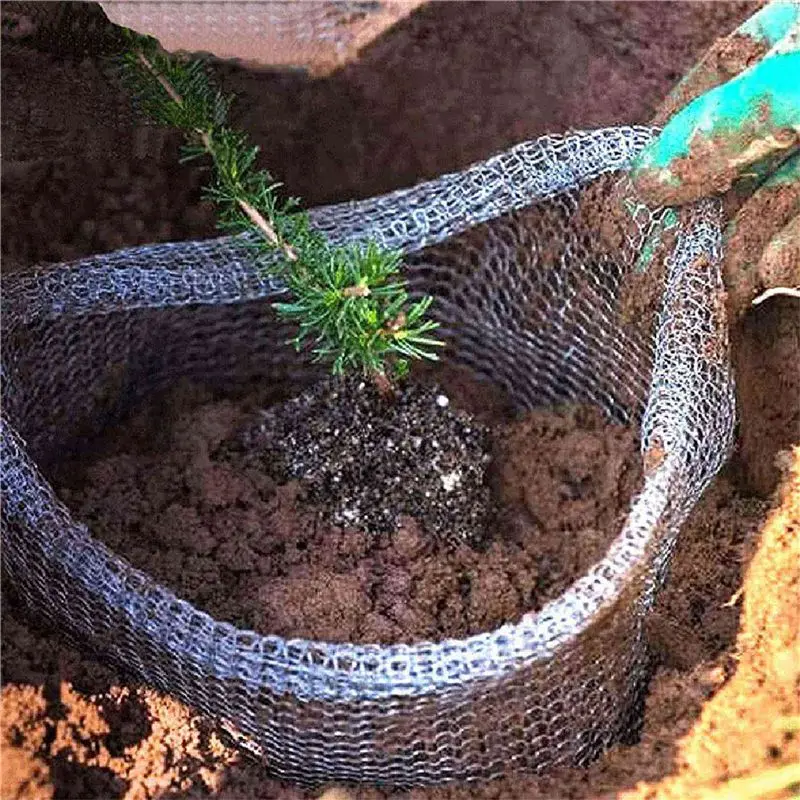 ABZC-Plant Root Guard Baskets 30 Pcs Root Guard Wire Basket Cages Underground Stainless Steel Wire For Plants In Garden