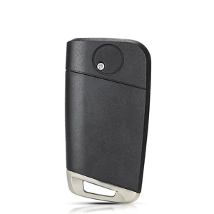 KeyYou cho Volkswagen VW Golf 4 5 6 7 Jetta Passat CC Tiguan Polo Besouro Skoda Flip Shield Key Key FOB 3 Nút Key Key Nút Hải quân chính Golf Golf MK8 - 3