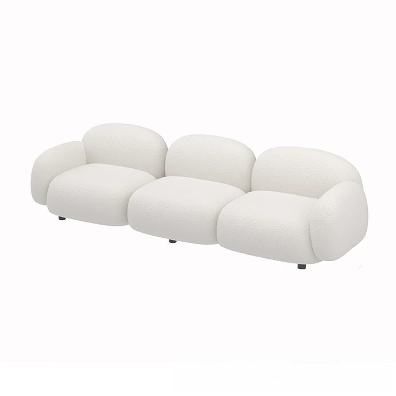 

Nordic living room small apartment small double fabric sofa minimalist modern apartment simple wabi sand sofa