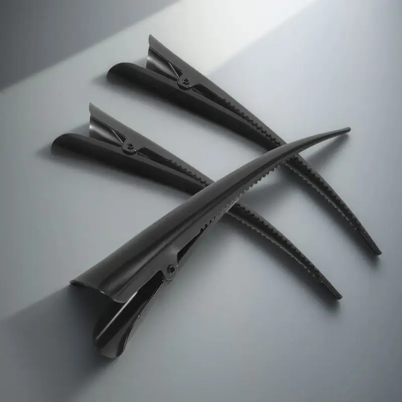 

3pcs Duckbill Clips Curved Jaw Clamps Styling Accessories for Women Girls Easy Curling Messy Control Simple Design Comfortable