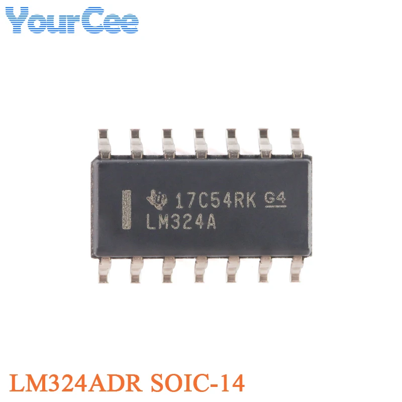 10pcs LM324N LM324DR LM324PWR LM324ADR LM324AN LM324APWR LM324BIPWR DIP-14 SOIC-14 TSSOP-14 Quad เครื่องขยายเสียงชิป