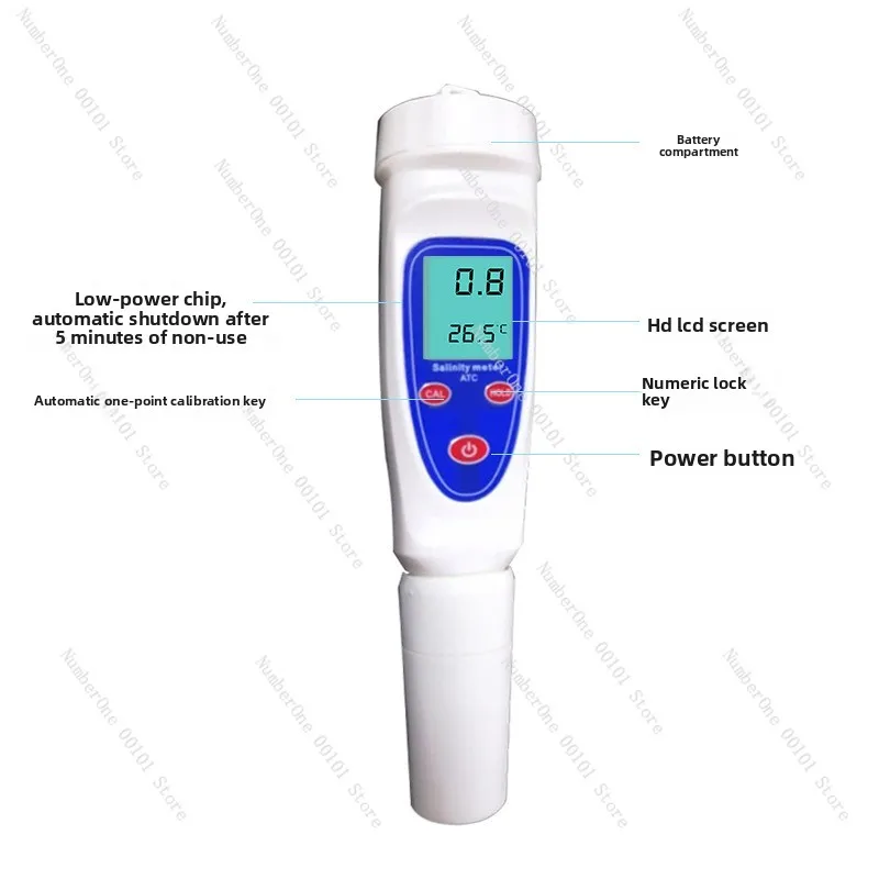High Precision Portable Pen Salinity Meter | Salt Content Meter | Seawater, Salt Water
