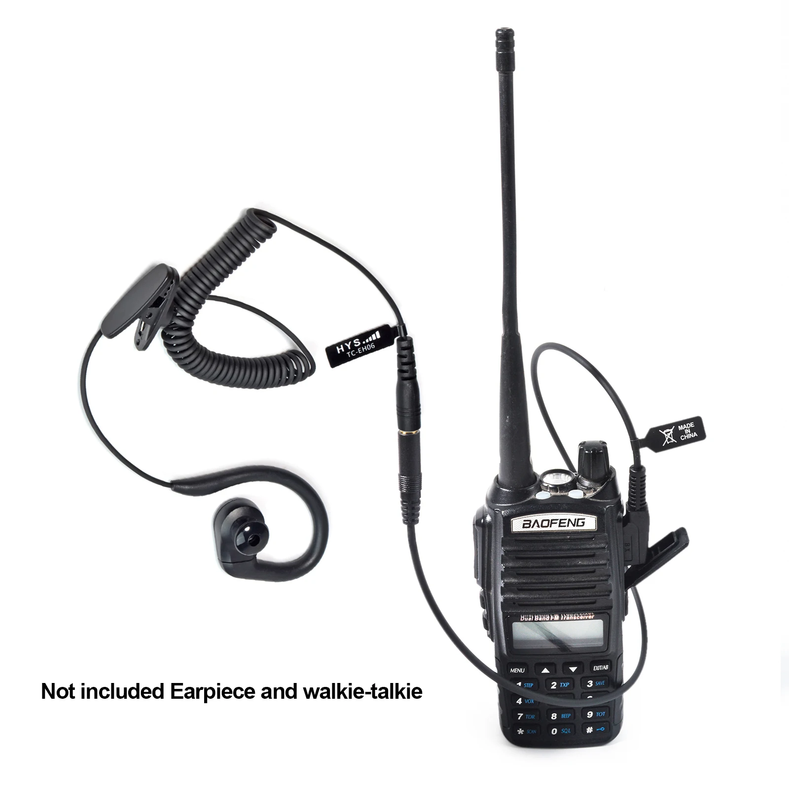 Cavo di trasferimento per cuffie auricolare audio femmina da radio a 2 pin a 3,5 mm compatibile per walkie-talkie Kenwood Baofeng Quansheng