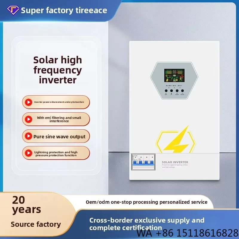 Customized 6Kw High-Frequency Inverter All-In-One Pure Sine Wave Photovoltaic Solar Home Energy Storage Cross-Border