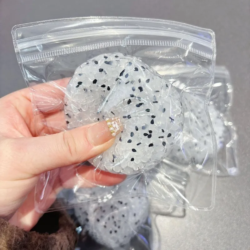 Sesam-Reisball Handgemachtes Quetschspielzeug Weicher Transparenter Stressball Dehnbares Fidget-Spielzeug Angstlösendes Spielzeug für Erwachsene Geschenk