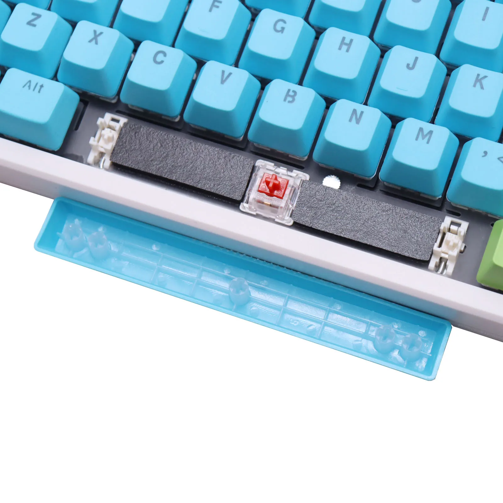 4PCS Mechanical Keyboard Spacebar Keycaps Sound Insulation Foam Noise Absorbing Cotton for DIY 6.25U 7U Space Bar Mute Tools