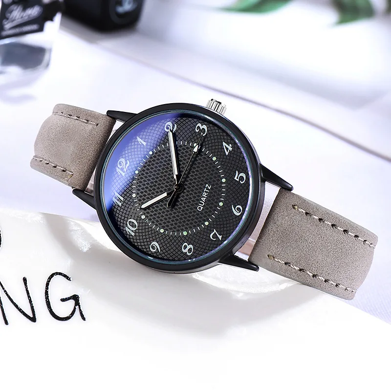 Classic Women\'s Casual Quartz Leather Band Strap Watch Round Analog WristWatches Luminous Femme Hands Clock Waterproof