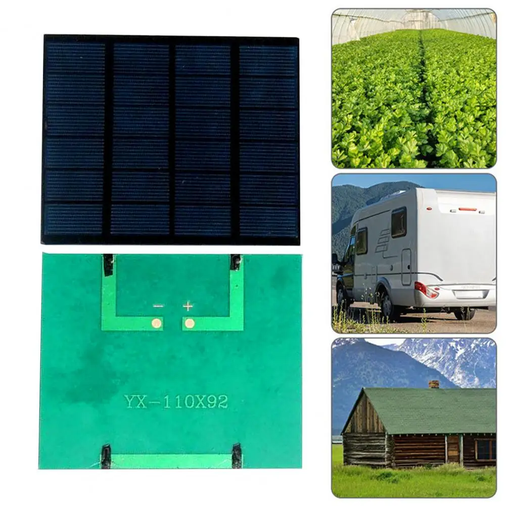 

Pocket-sized Solar Panel High Efficiency Portable Solar Panel Charger for Phones Fans Universal Outdoor 1.5w 6v Emergency Power