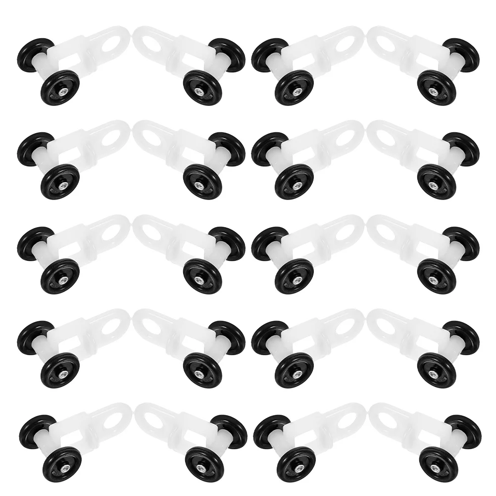 50 قطعة ستارة المسار الطائرات الشراعية نانو حبة التكنولوجيا الصامتة انزلاق لنوافذ خزائن غرف نوم مكاتب بكرات الستار #6