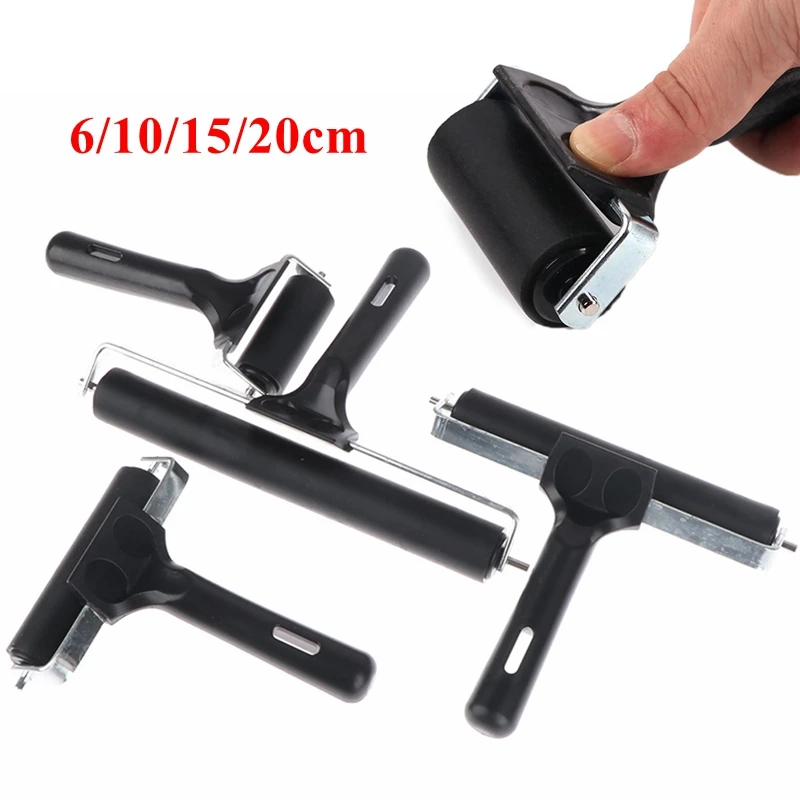 Brayer Art Supplies Print Ink Printing Tool 6/10/15/20cm Construction Tools Anti Skid Rubber Roller Stamping Accessories