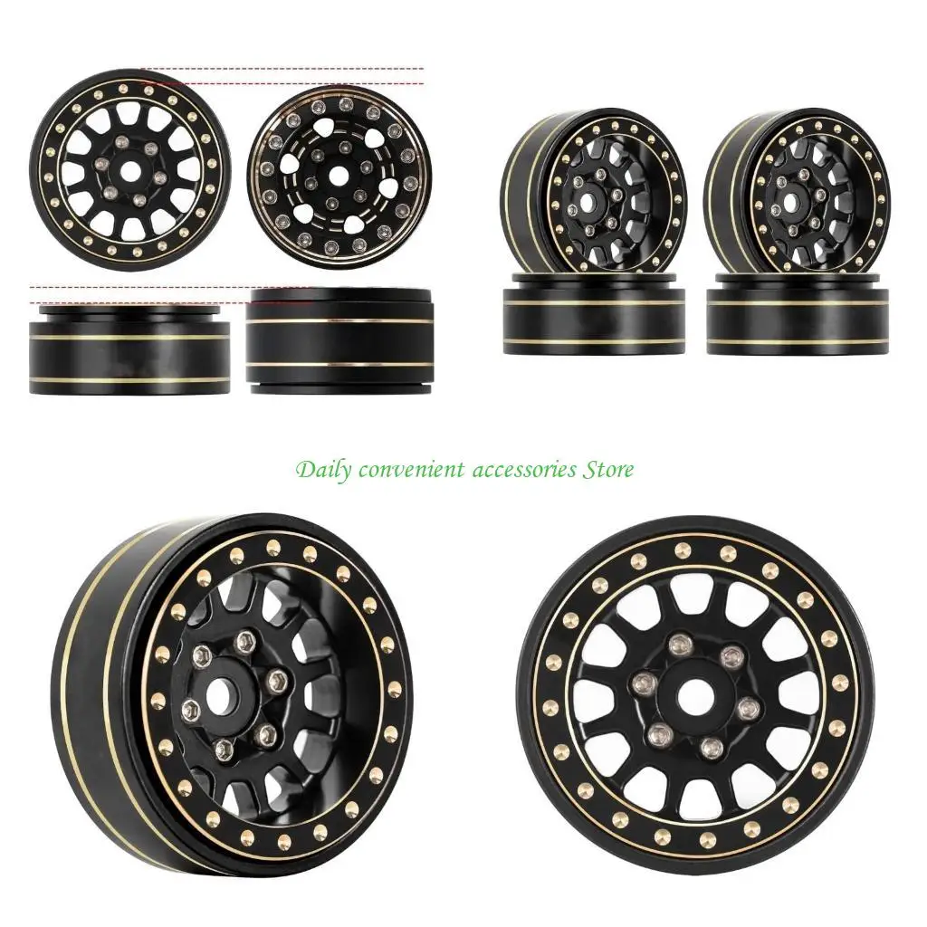 

97QB Колеса с 12 спицами Латунные диски с замком Засов RC Гусеничный автомобиль Детали для обновления радиоуправляемого