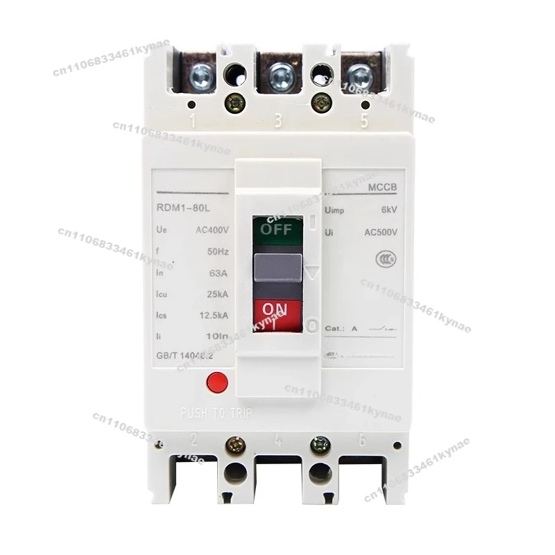 

For RDM1 Moulded Case Circuit Breaker NM1 3p 4p Air Switch 400a 125a 63a