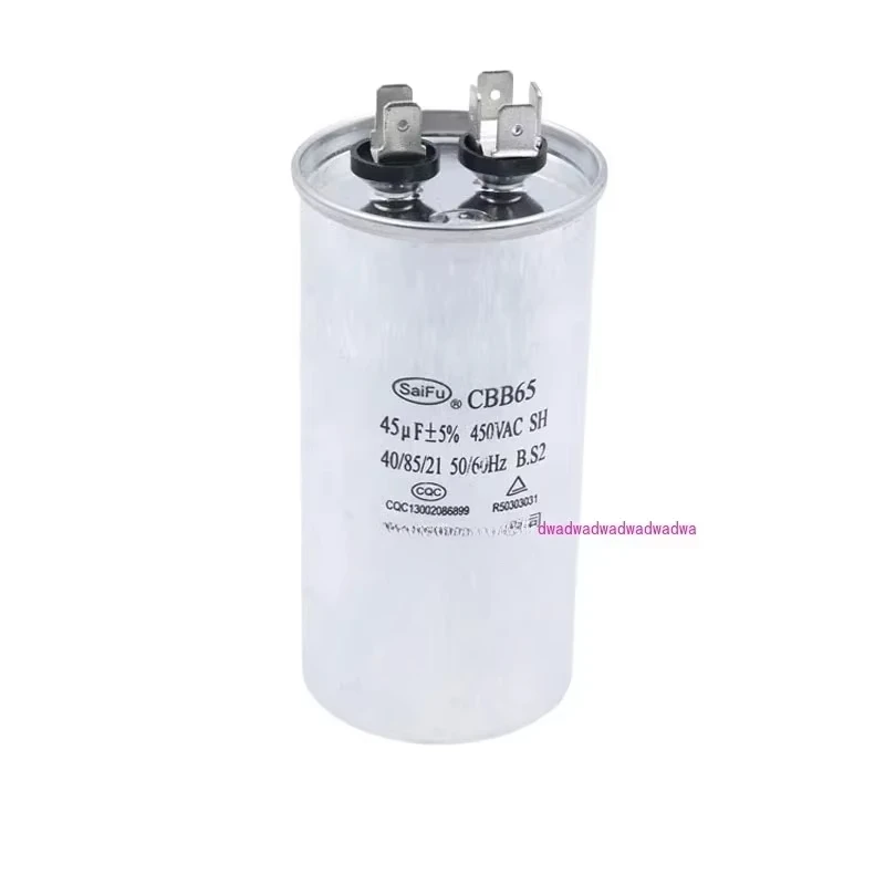 Supply CBB65 air conditioner compressor capacitor start capacitor 45UF