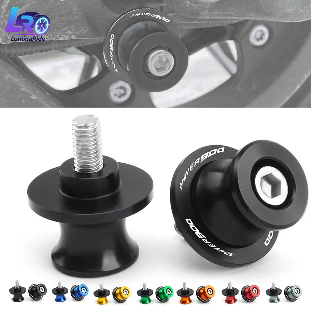

For Aprilia RS V MILLE All years RS RS4 Caponord 1200 Shiver 750 900 Motorcycle CNC Rear Swing Arm Stand Screws Swingarm Spools