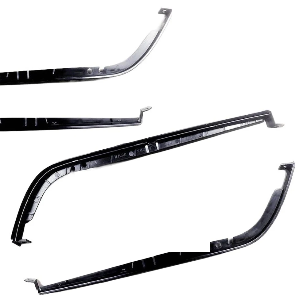 Headlight Lower Trim Strip For Mercedes for C Class W202 1998 To 2000 Black Plastic Decorative Molding Pair OEM 2028260577