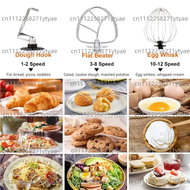 New Heavy Duty 10 Liter Stainless Steel Electric Vertical Mixer, High Quality, Pizza, French Bread, Dough, Cake Baking, CB