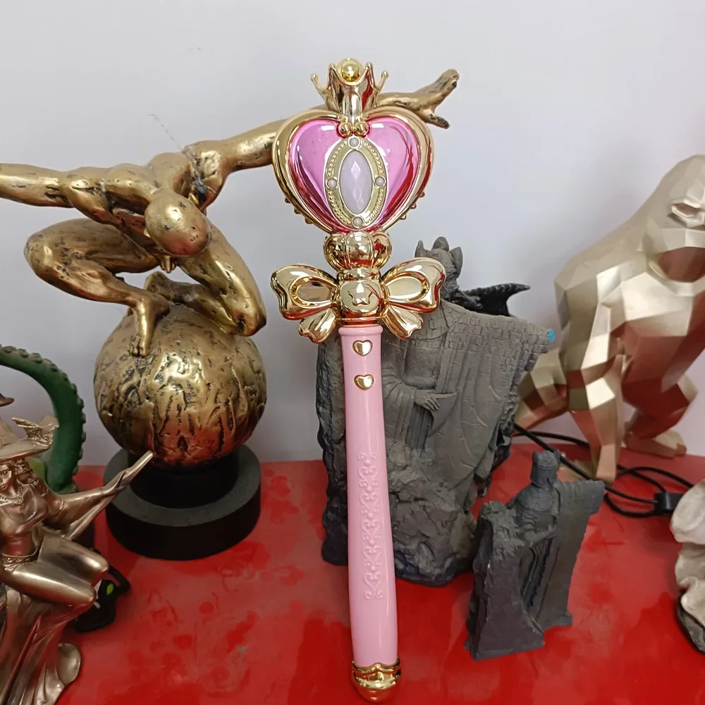 VIP Light Sailor girl Wand Magic Henshin Rod Musical Glow Heart Stick Sailor Moon Crystal Anime stage show Cosplay Toy Girl Gift