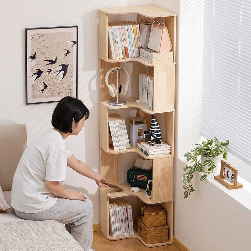 Bookshelf Organizers Storage Corner Shelves Furniture Living Room Regal Bookcases Librero Organizador Repisas Prateleira Meuble
