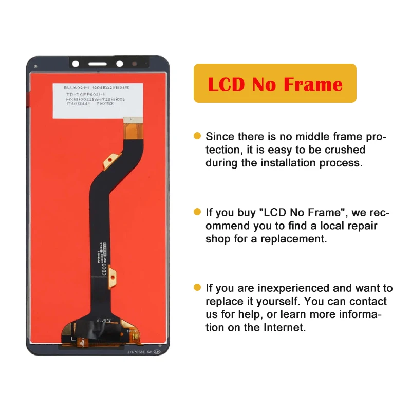 6.0inch Original LCD For Infinix Note 5 CA8 X604 LCD Display Touch Screen Digitizer Assembly Repair Replacement Parts