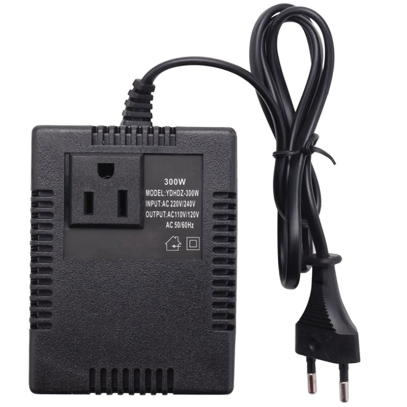 300W 220/240V To 110/120V Ac Travel Voltage Transformer Converter Eu Plug-A49I