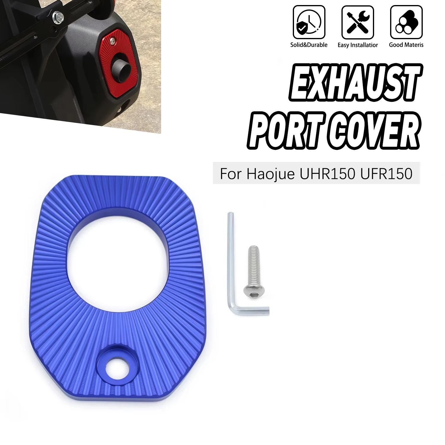 

Motorcycle Accessories Exhaust Heat Dhield Protector Guard Decorative Cover For HAOJUE UHR 125 UHR150 CNC Aluminum