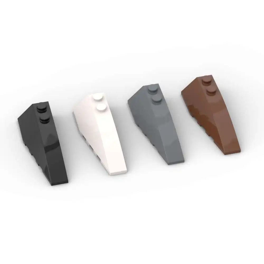 MOC 10PCS Stacking 41747 Corner Plate Board Brick Wedge 6x2 Right Building Block Diverting Toys Adults Boys Holiday Gifts