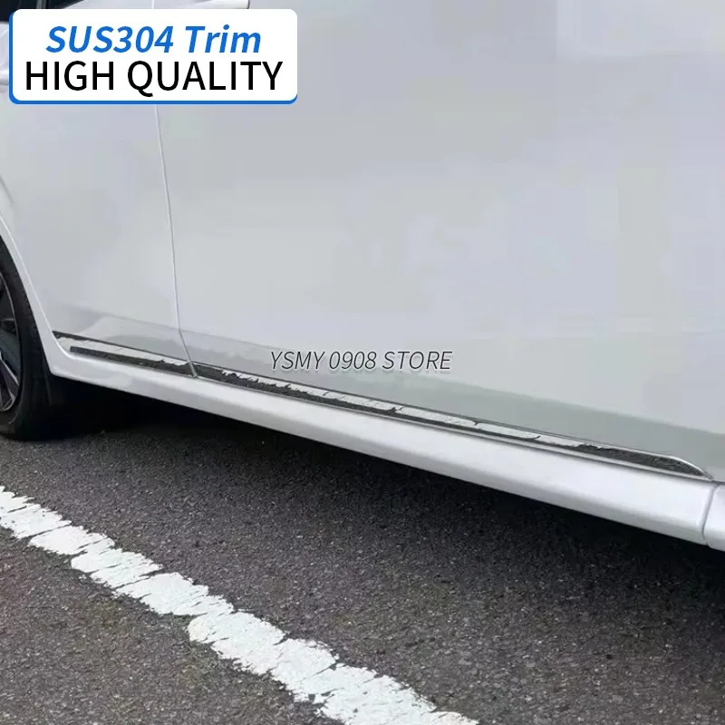 

4 PCS Chrome Side Door Molding Trim for Nissan Note E13 2021 High Quality Stainless Steel Car Styling Car External Accessories