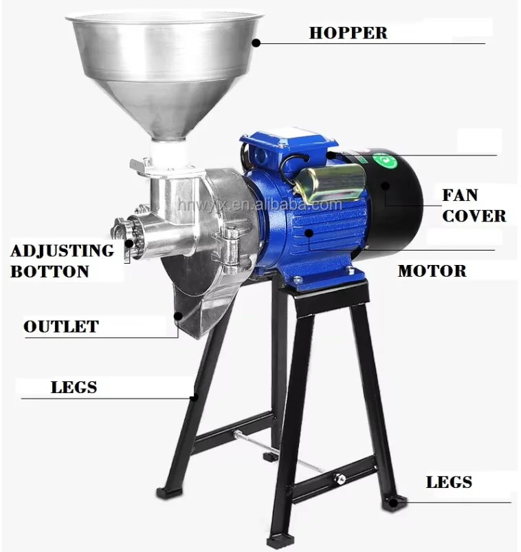 Macchina per la spatola a umido e a secco tutto in uno in acciaio inossidabile, macchina per separare i liquami e estrusore di soia per la molatura completa