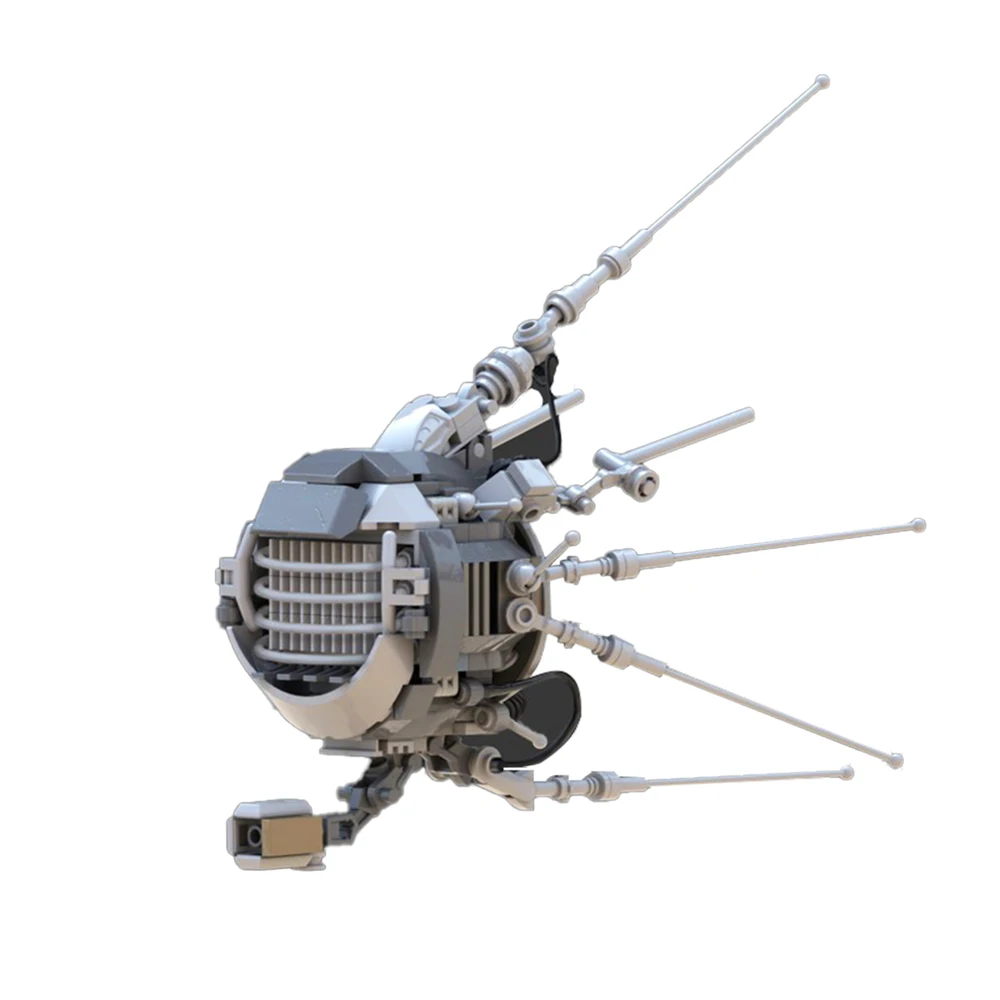

Eyebot MOC Building Blocks, Wasteland Scout Robot with Antenna, Post-Apocalyptic DIY Model for Sci-Fi Fans