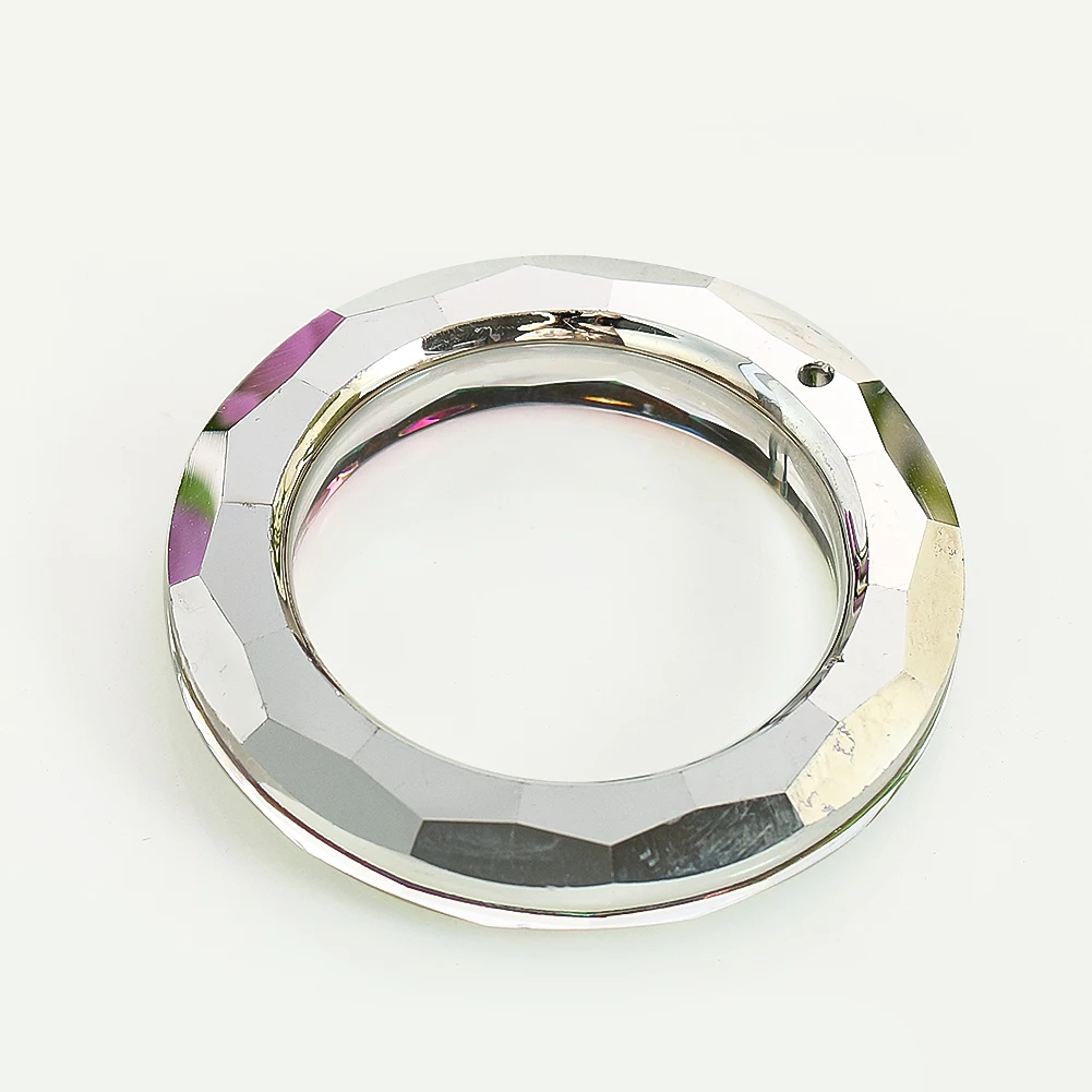 50mm Rainbow Ring Circles Crystal Prism Hanging Pendant DIY Suncatcher Making Supplie Sparkling Chandelier Pillar Lamp