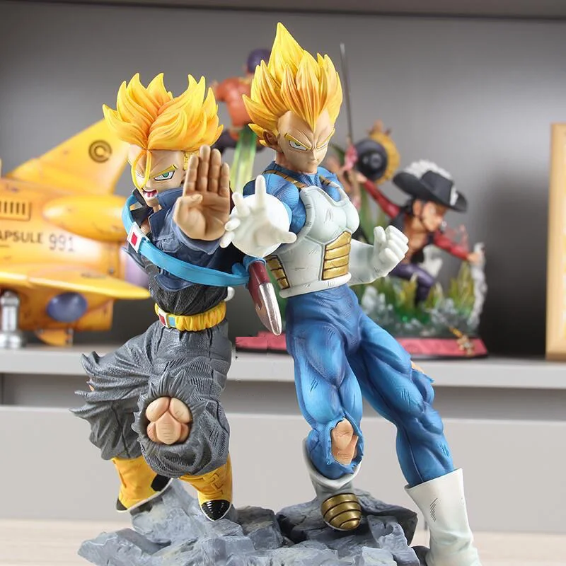 31cm Anime Dragon Ball Z Figure Trunks Vegeta Figures Super Saiyan Gk Dbz Action Figurine Statue PVC Model Doll Collection Toys