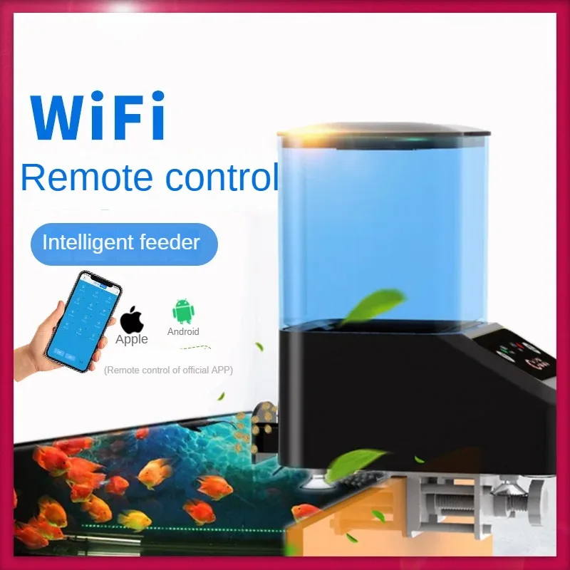 

Aquarium Fish Tank Automatic Fish Feeder WiFi Networked Mobile Phone Remote Feeding Koi Fish Arowana Feeder Aquarium Accessories