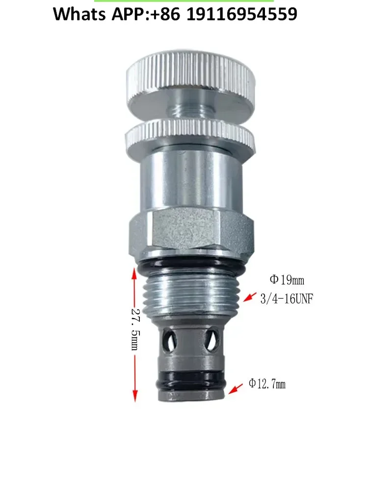 Katup throttle hidrolik LNV2-08 katup globe kontrol aliran penyisipan benang katup kontrol kecepatan manual LF08