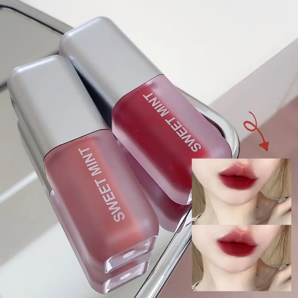 Brillant à lèvres antiadhésif Portable, teinte longue durée, boue de joue, glaçage mat, maquillage, cosmétiques