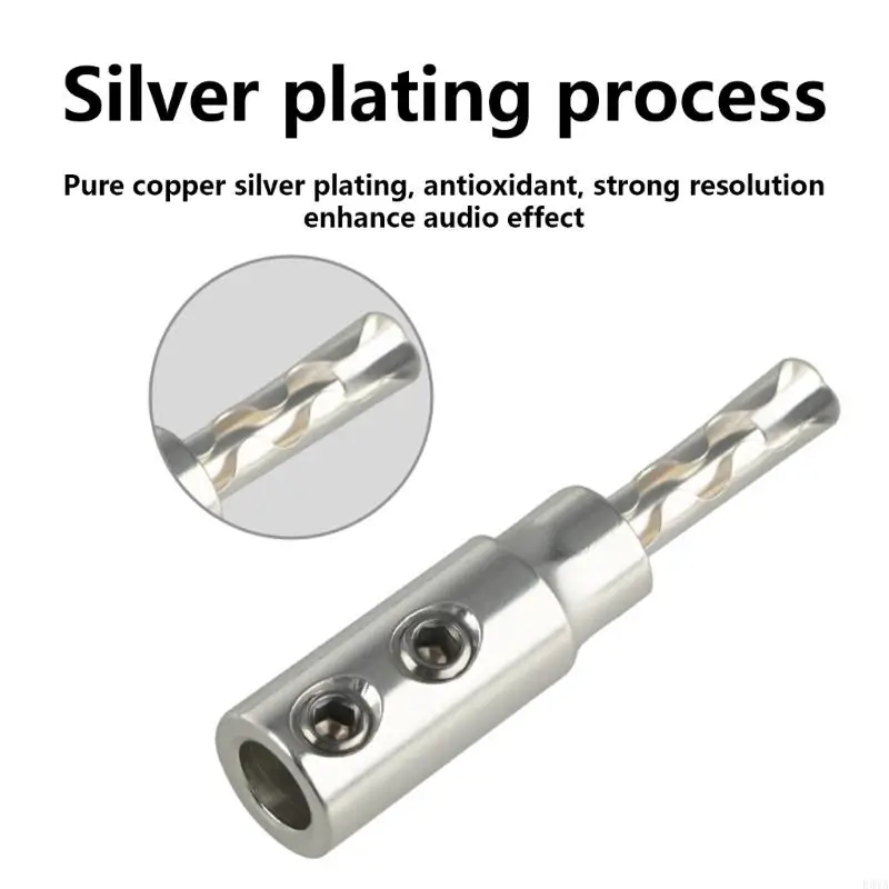 

F3MA Слуховой адаптер серебряный банановый динамик заглушка для улучшения слухового звука